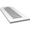 Ekena Millwork Round Top Surface Mount PVC Gable Vent: Functional, w/ 3-1/2"W x 1"P Standard Frame, 14"W x 36"H GVPRT14X3601SF - alternate 5